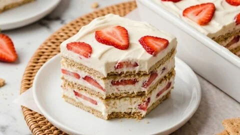 No-Bake Strawberry Icebox Cake