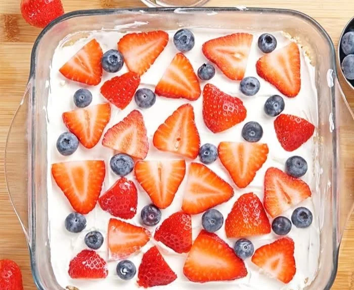 No Bake Summer Berry Dessert