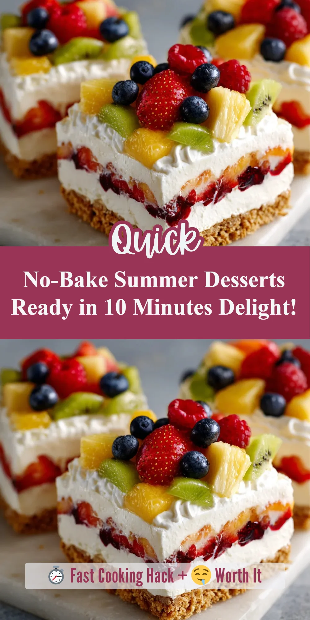 No-Bake Summer Desserts Ready in 10 Minutes Delight!