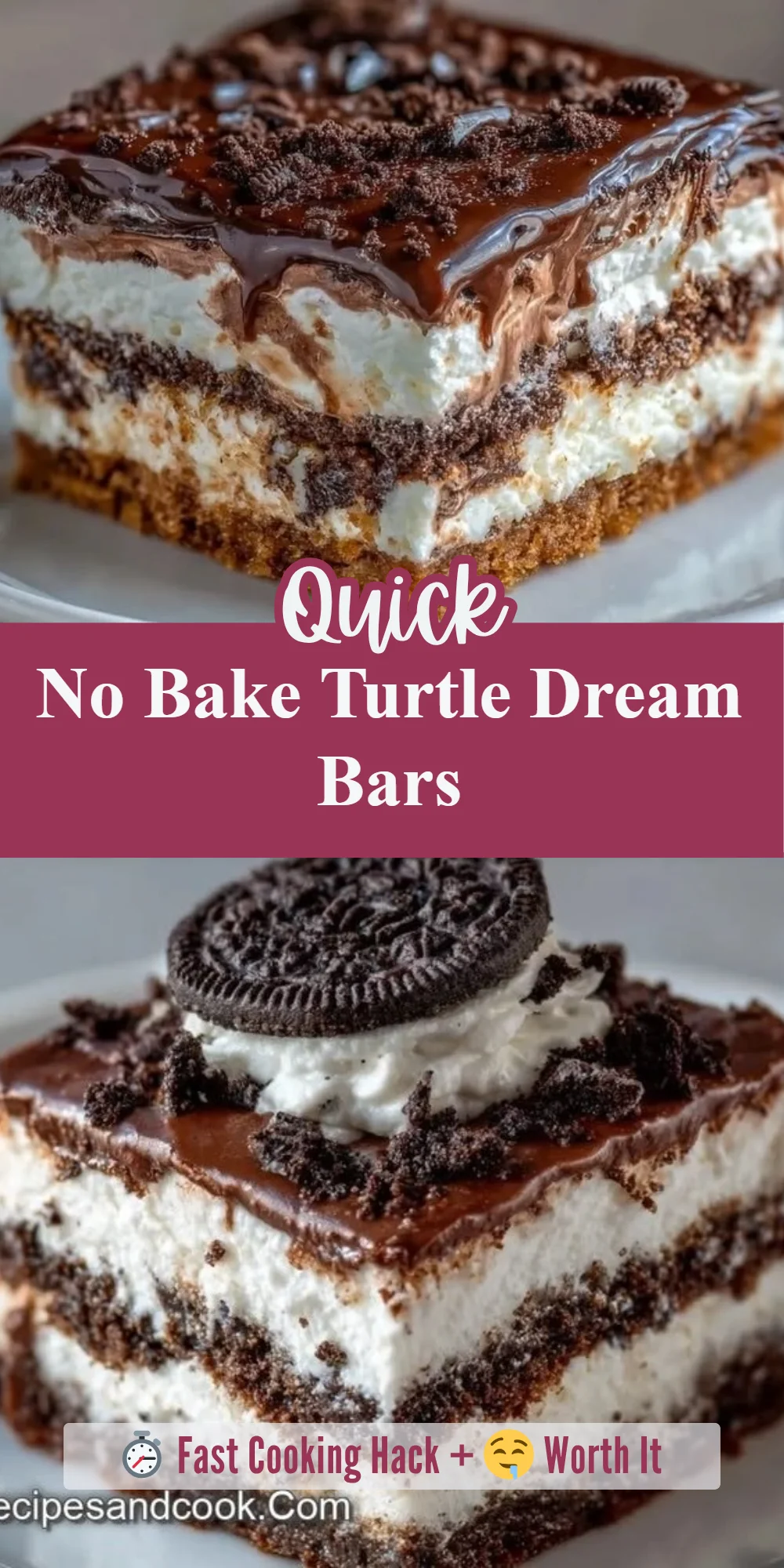 No Bake Turtle Dream Bars