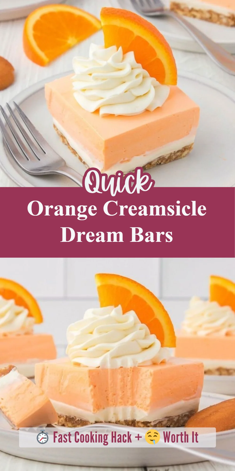 Orange Creamsicle Dream Bars