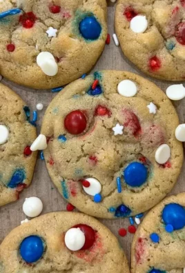 Festively decorated patriotic cookies for holidays and celebrations