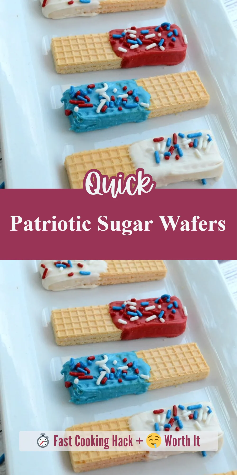 Patriotic Sugar Wafers