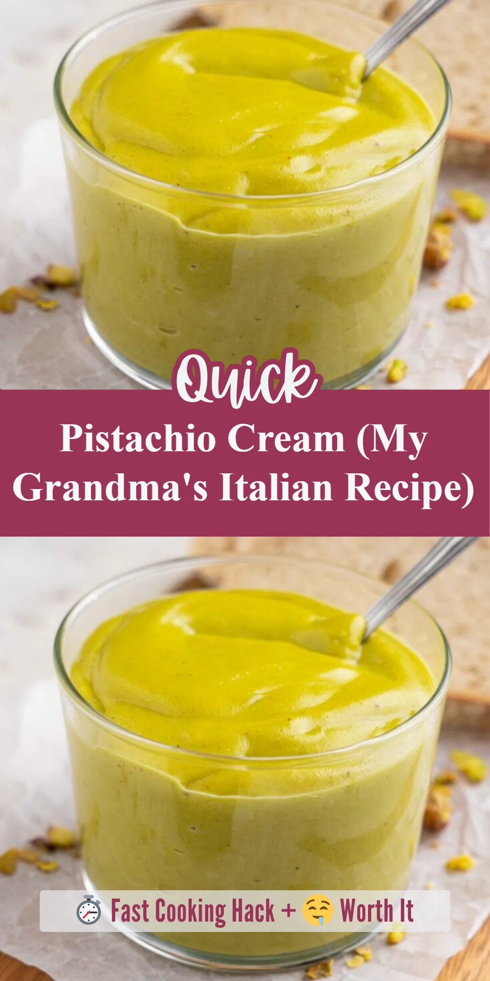 Pistachio Cream (My Grandma's Italian Recipe)