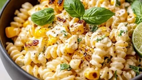 Quick Creamy Street Corn Pasta Salad