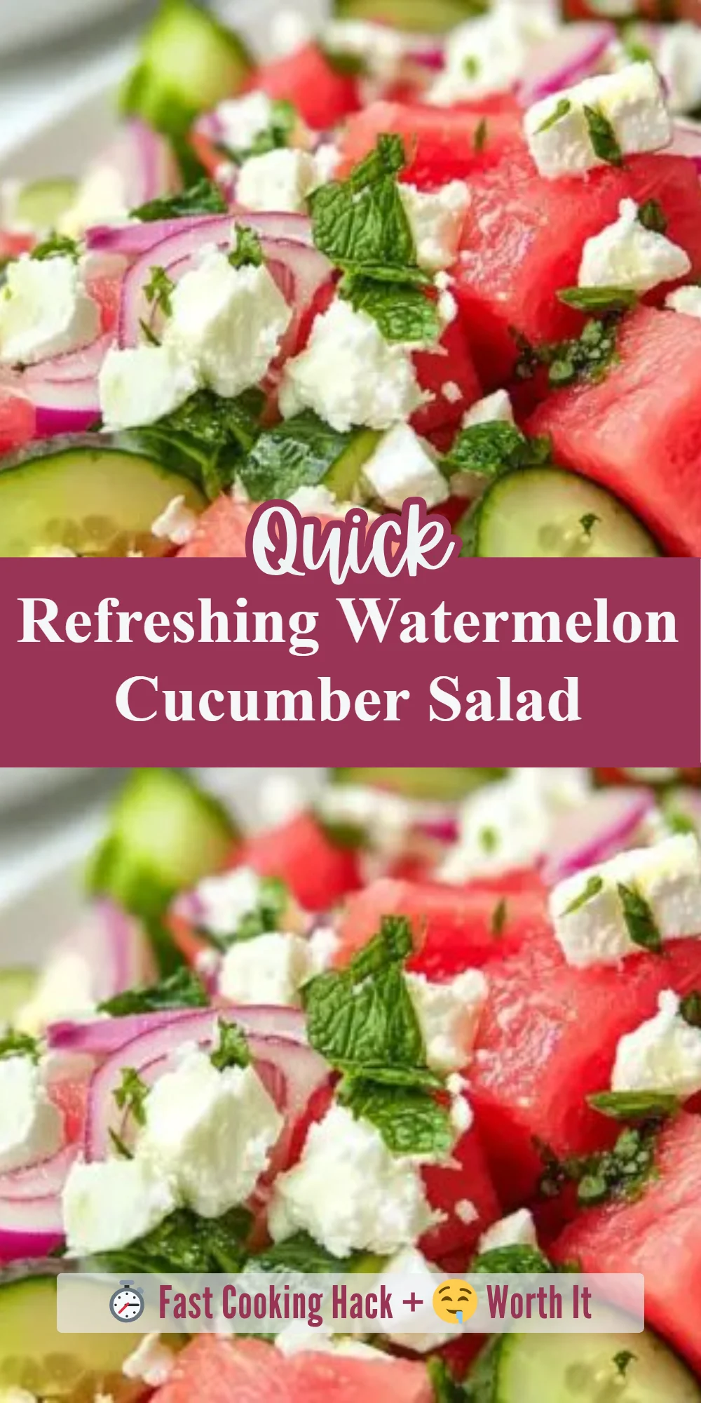 Refreshing Watermelon Cucumber Salad