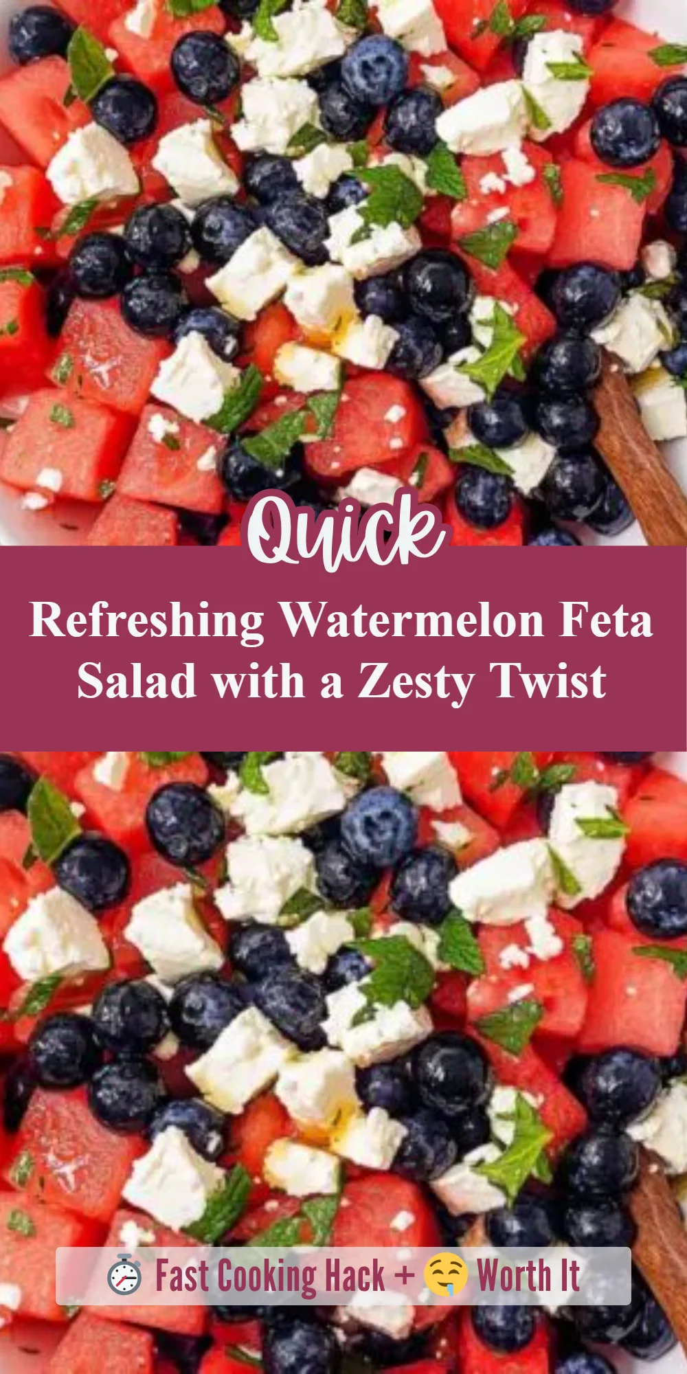 Refreshing Watermelon Feta Salad with a Zesty Twist