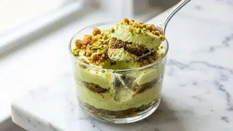Silky Pistachio Tiramisu