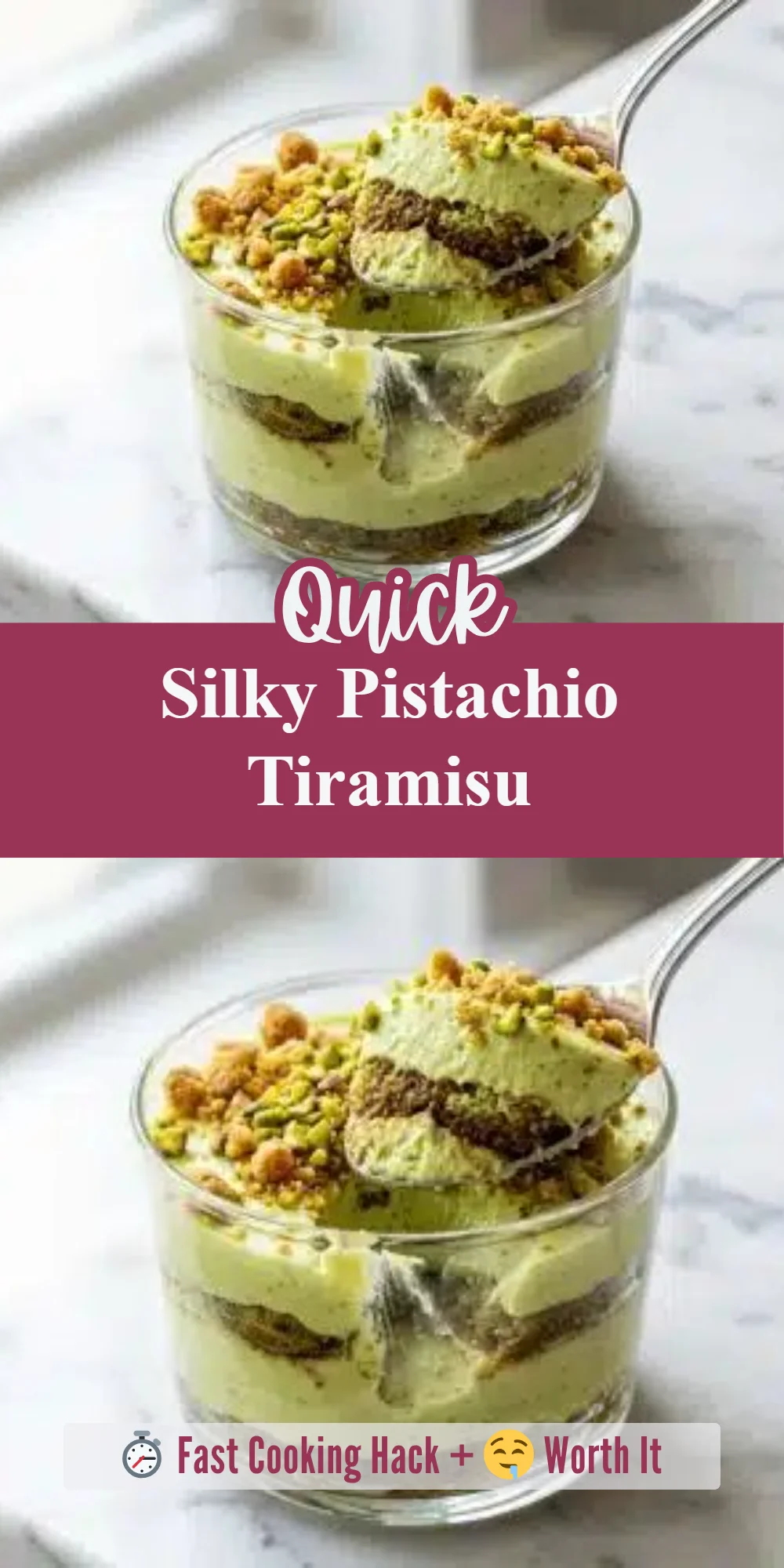 Silky Pistachio Tiramisu