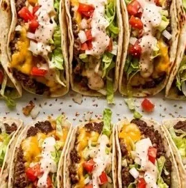 Smash Burger Tacos served on a plate, combining burgers and tacos in a delicious fusion.