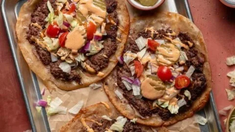 Smash Burger Tacos Recipe with Special Sauce