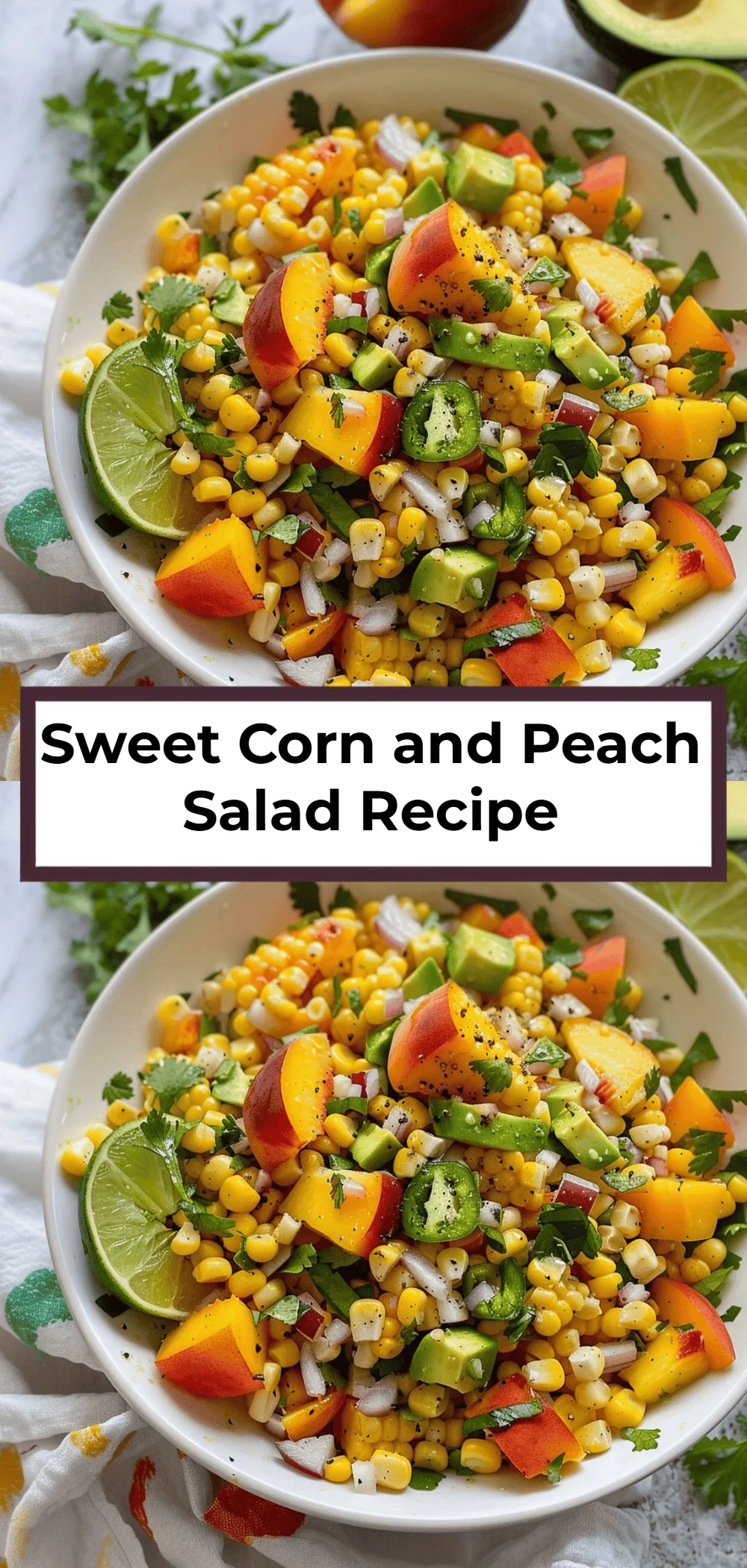 Sweet Corn and Peach Salad Recipe