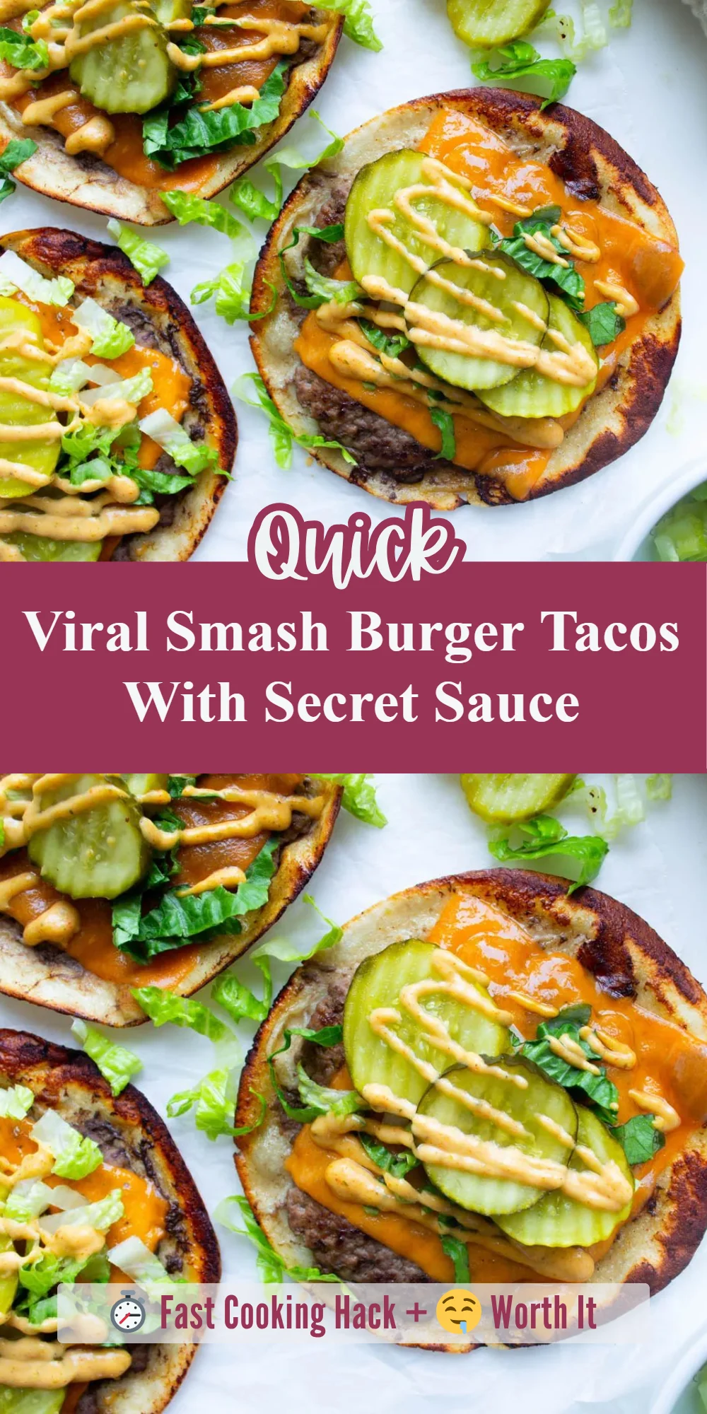 Viral Smash Burger Tacos With Secret Sauce