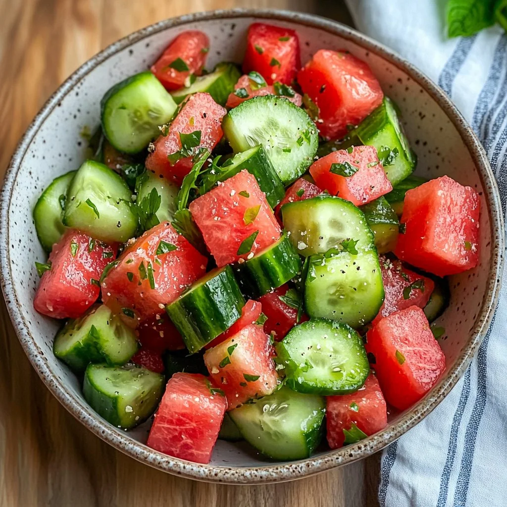 Watermelon Cucumber Salad: The Ultimate Refreshing Side Dish