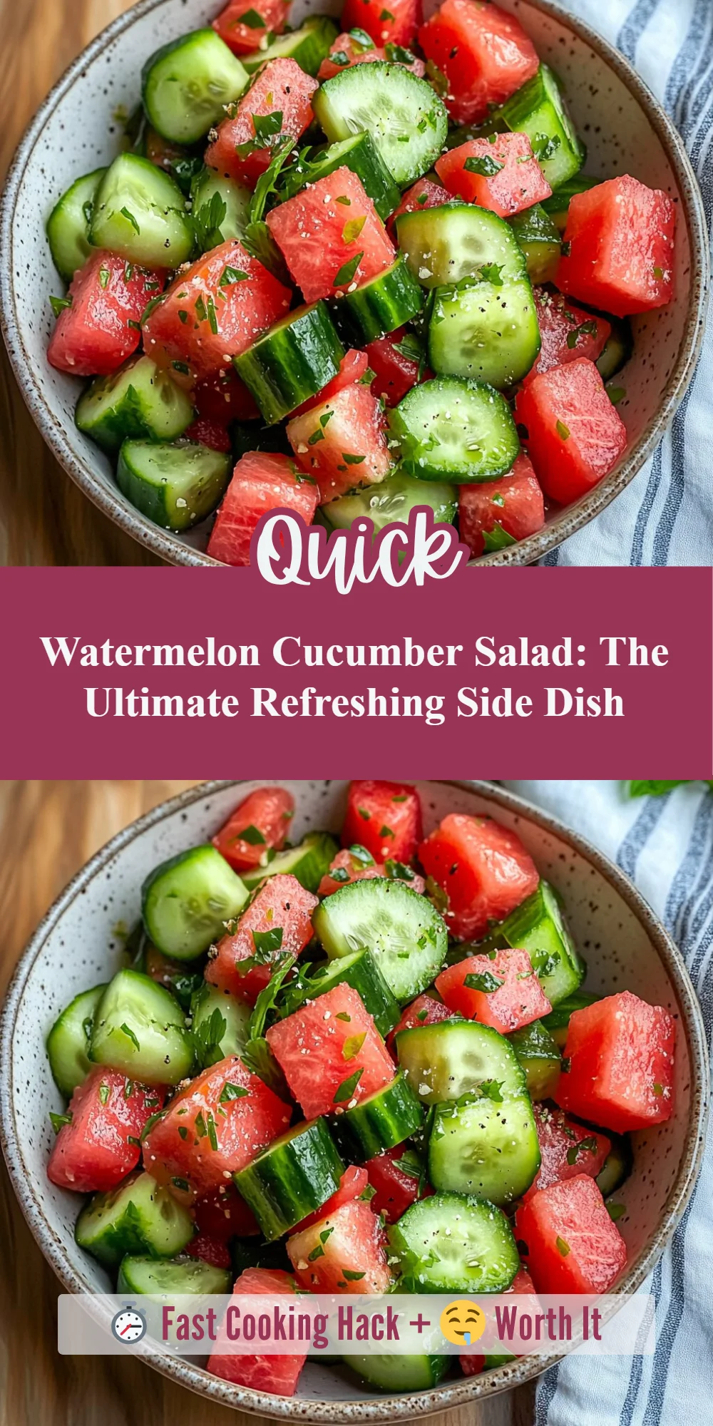 Watermelon Cucumber Salad: The Ultimate Refreshing Side Dish