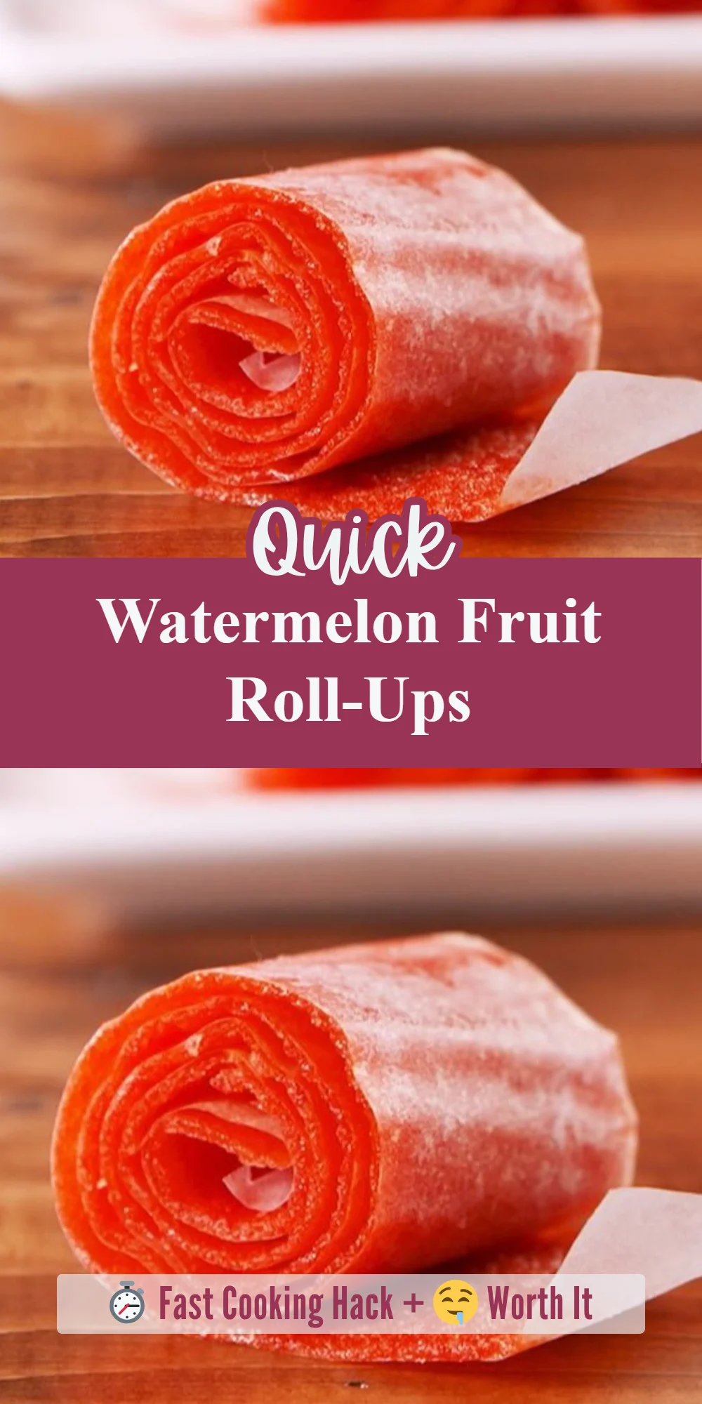 Watermelon Fruit Roll-Ups