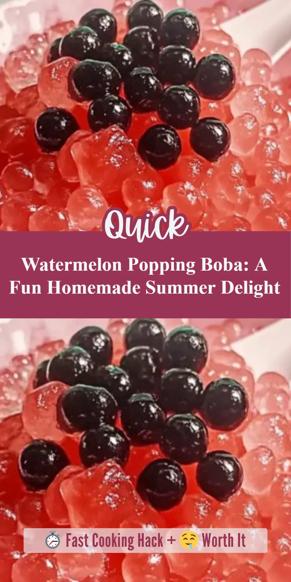 Watermelon Popping Boba: A Fun Homemade Summer Delight