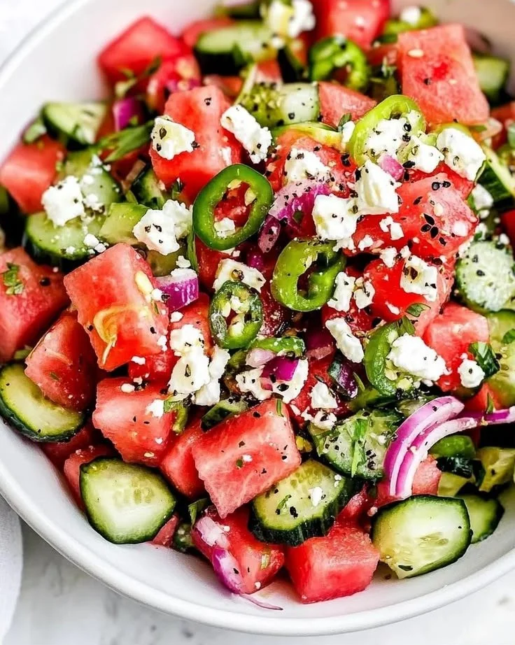 Watermelon Salad with Feta