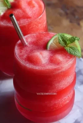 Refreshing watermelon slushies made with 5 ingredients for a delightful summer drink