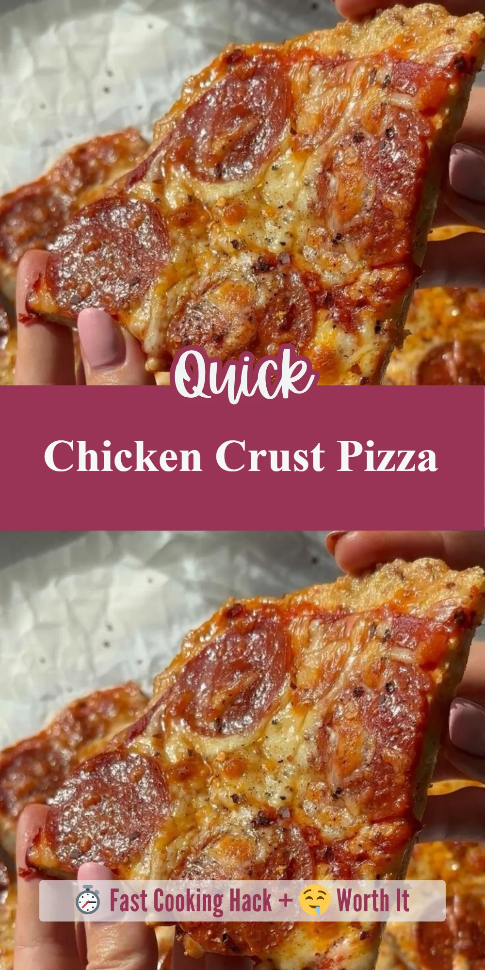 Chicken Crust Pizza