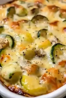 Delicious Chicken Zucchini Bake fresh out of the oven, perfect for dinner.