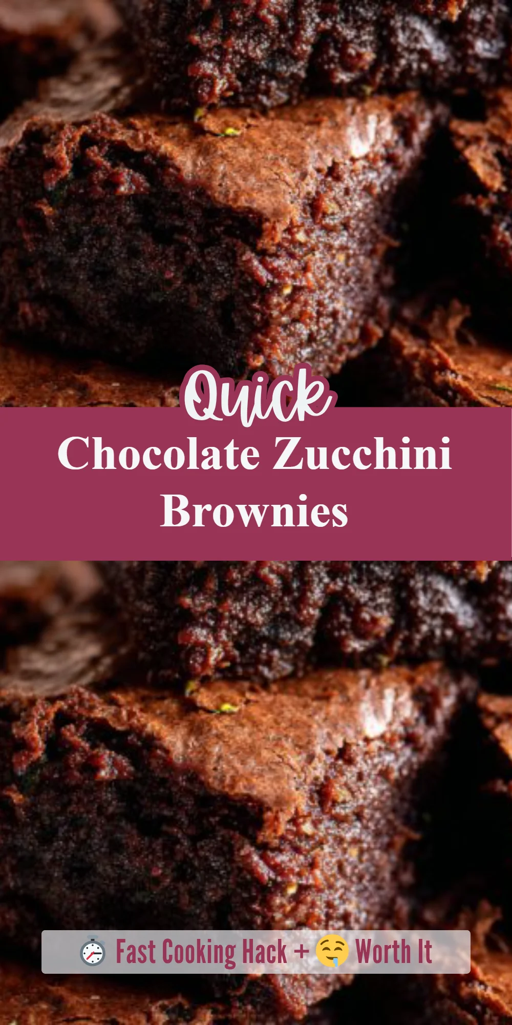 Chocolate Zucchini Brownies