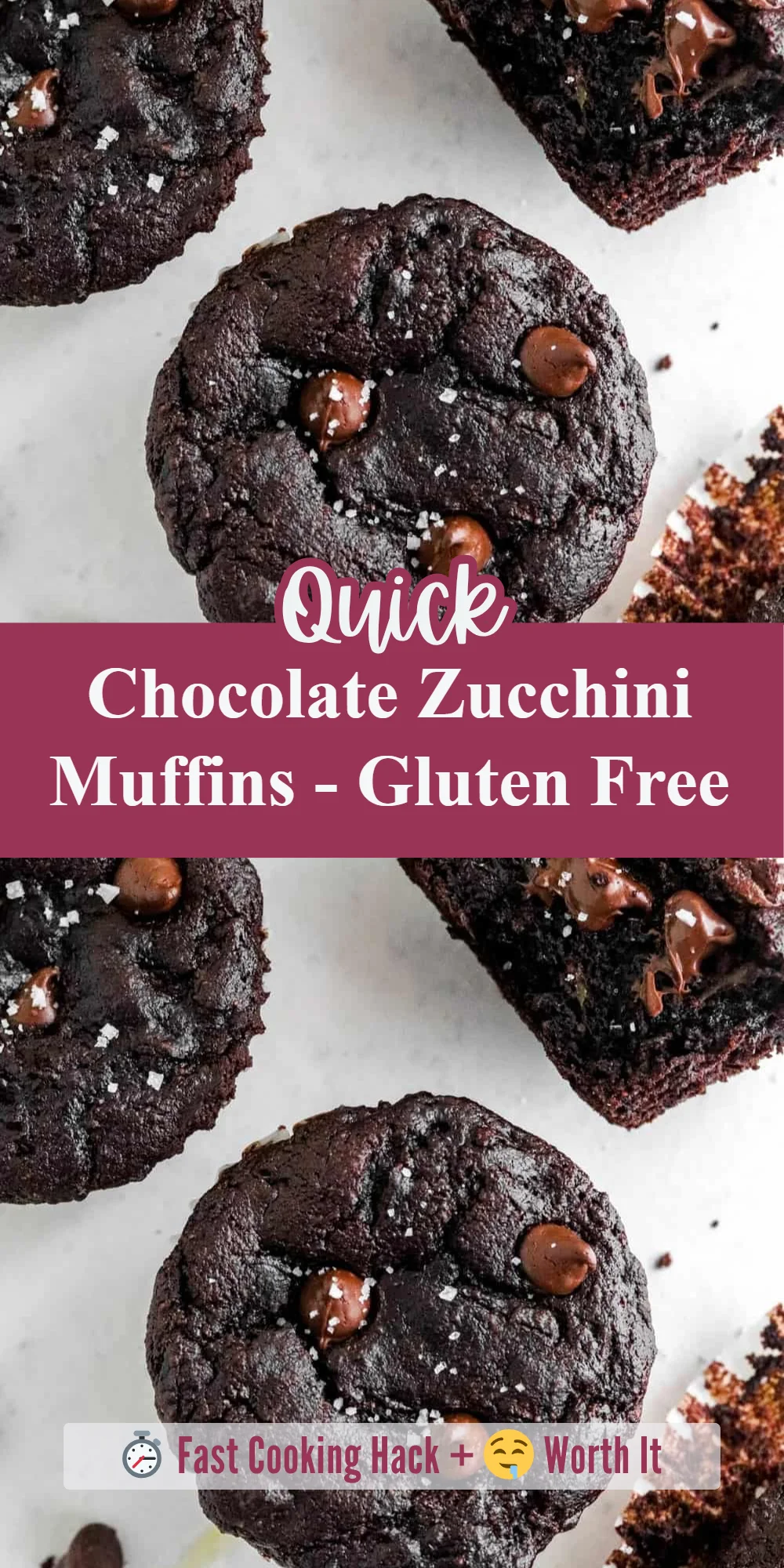 Chocolate Zucchini Muffins - Gluten Free