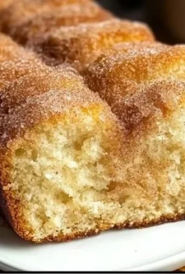 Delicious cinnamon sugar donut bread sliced for serving