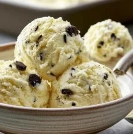 Delicious high protein cottage cheese ice cream in a bowl