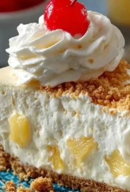Delicious creamy pineapple cheesecake with tropical flavors