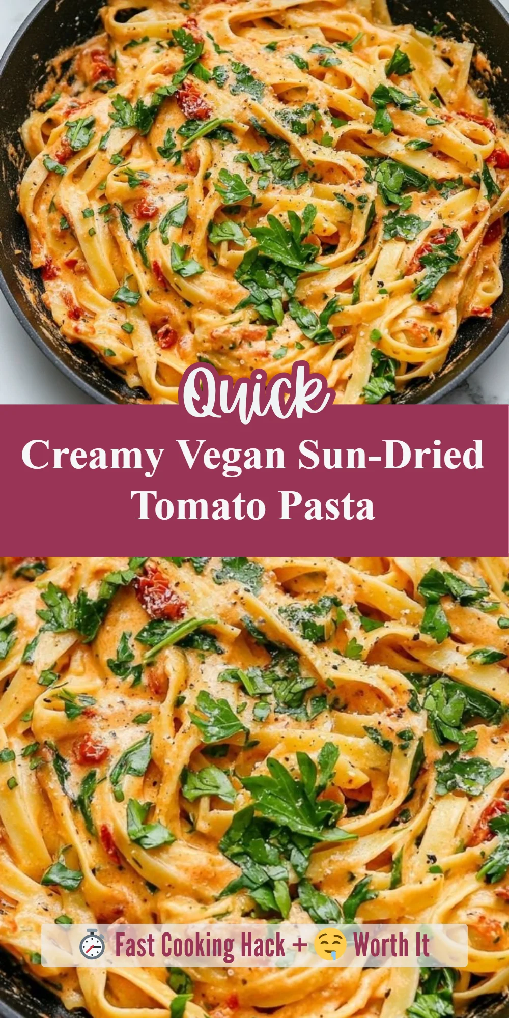 Creamy Vegan Sun-Dried Tomato Pasta