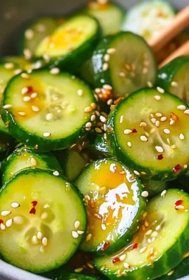 Easy Asian cucumber salad with fresh vegetables and tangy dressing