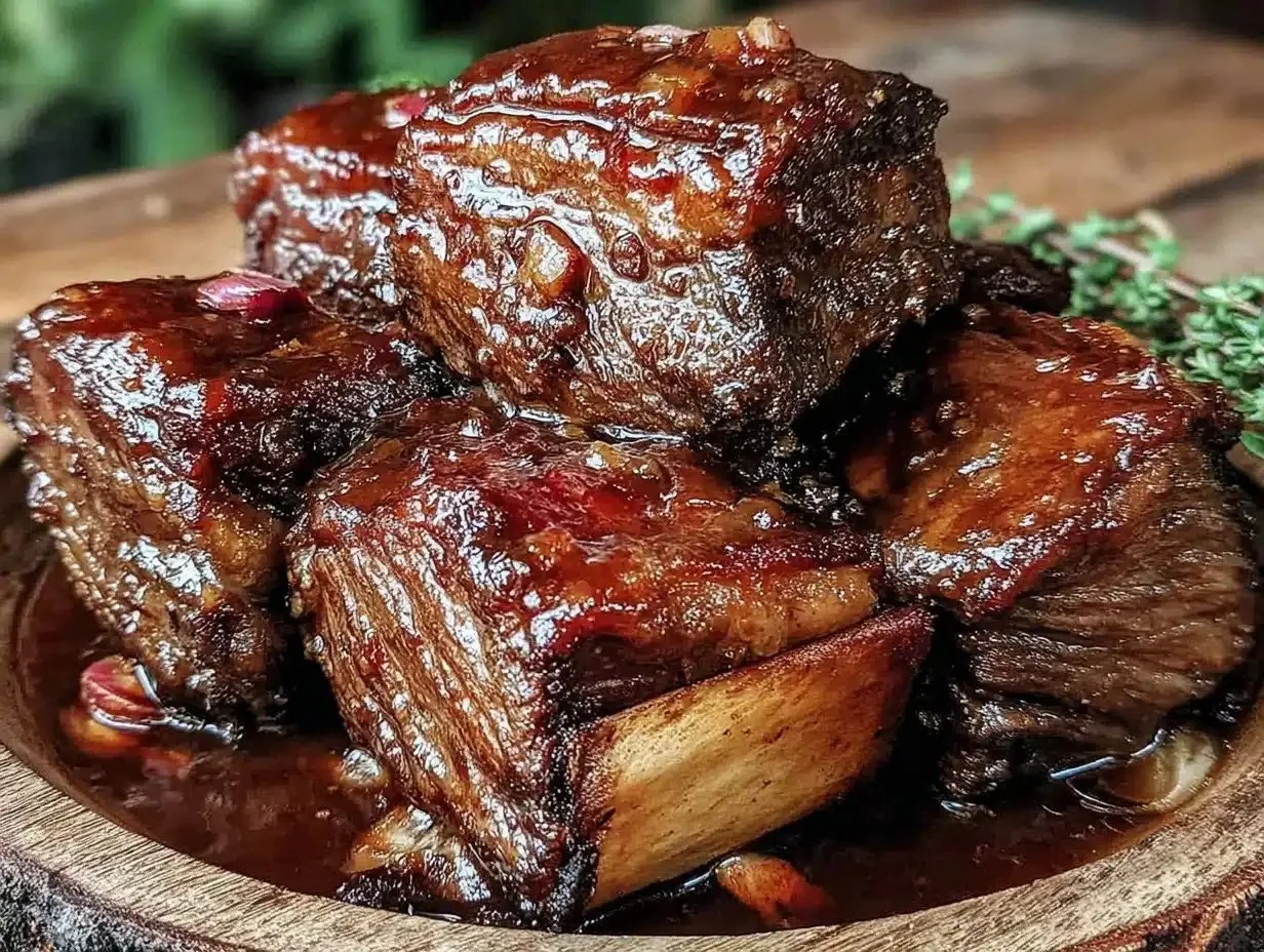 Slow cooker beef short ribs dish, perfect for busy weeknights