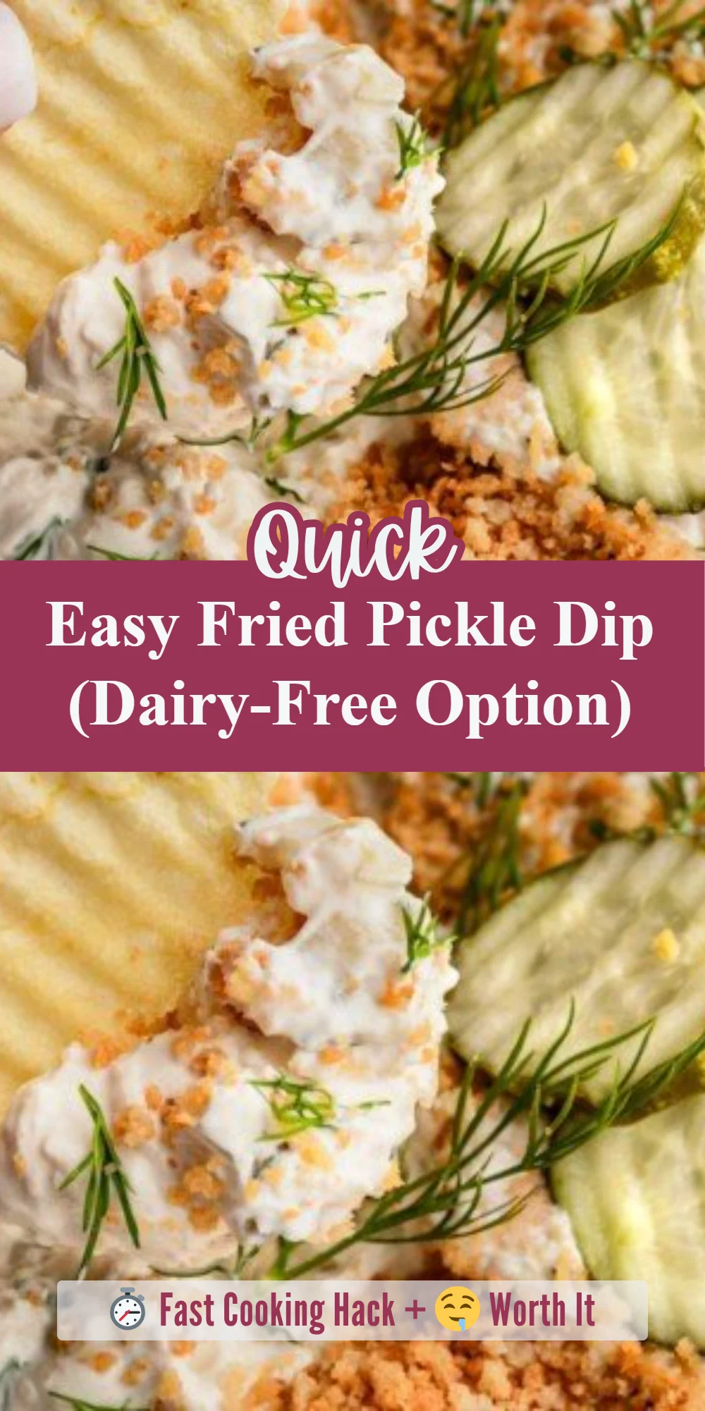 Easy Fried Pickle Dip (Dairy-Free Option)