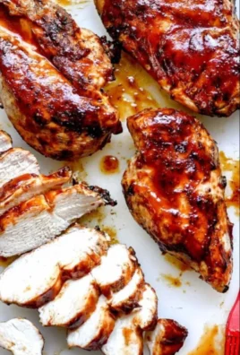 Delicious easy juicy BBQ chicken on a grill