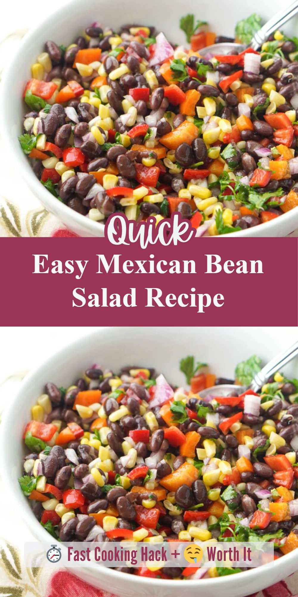 Easy Mexican Bean Salad Recipe