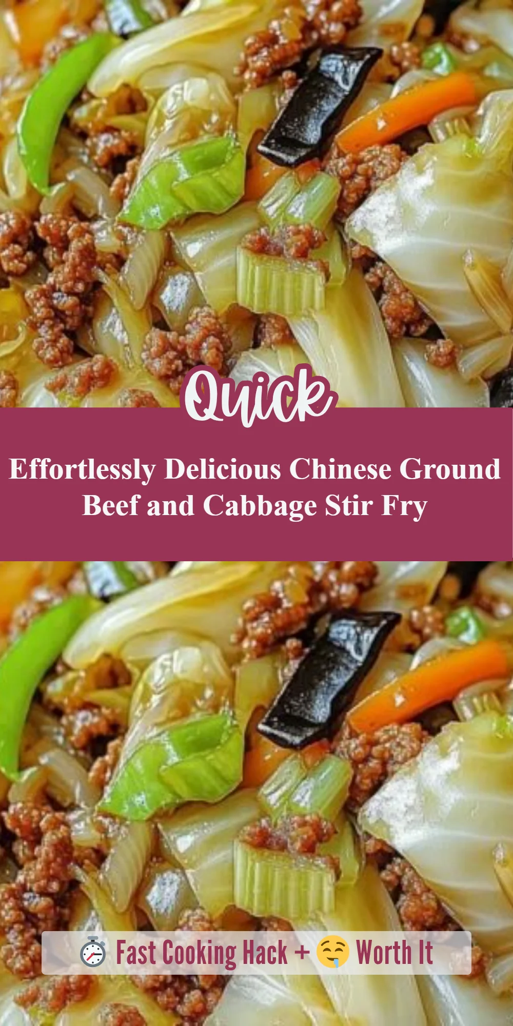 Effortlessly Delicious Chinese Ground Beef and Cabbage Stir Fry
