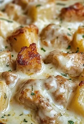 Delicious Garlic Parmesan Chicken and Potatoes cooked in a crockpot.