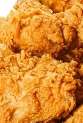 Golden crispy air fryer fried chicken ready to serve