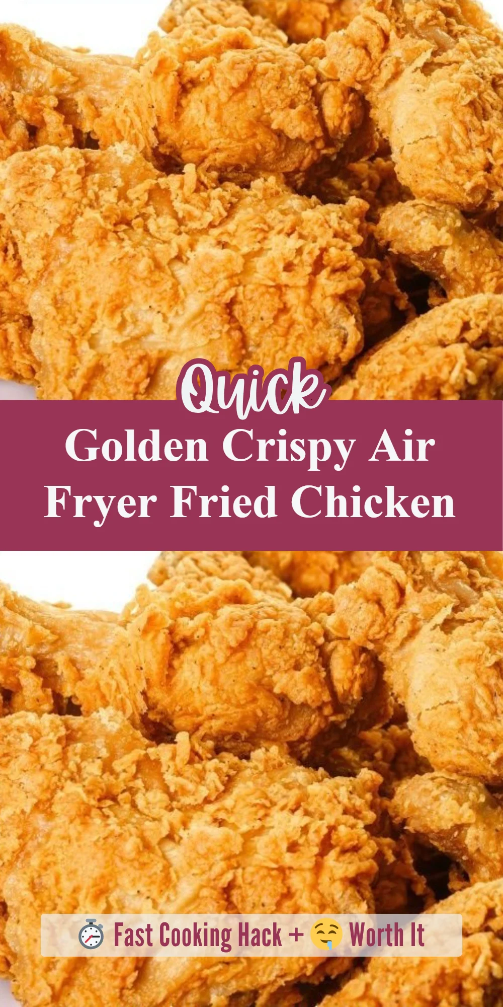 Golden Crispy Air Fryer Fried Chicken