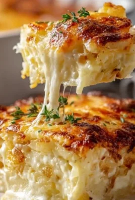 Delicious Grandma's Hash Brown Casserole freshly baked and served