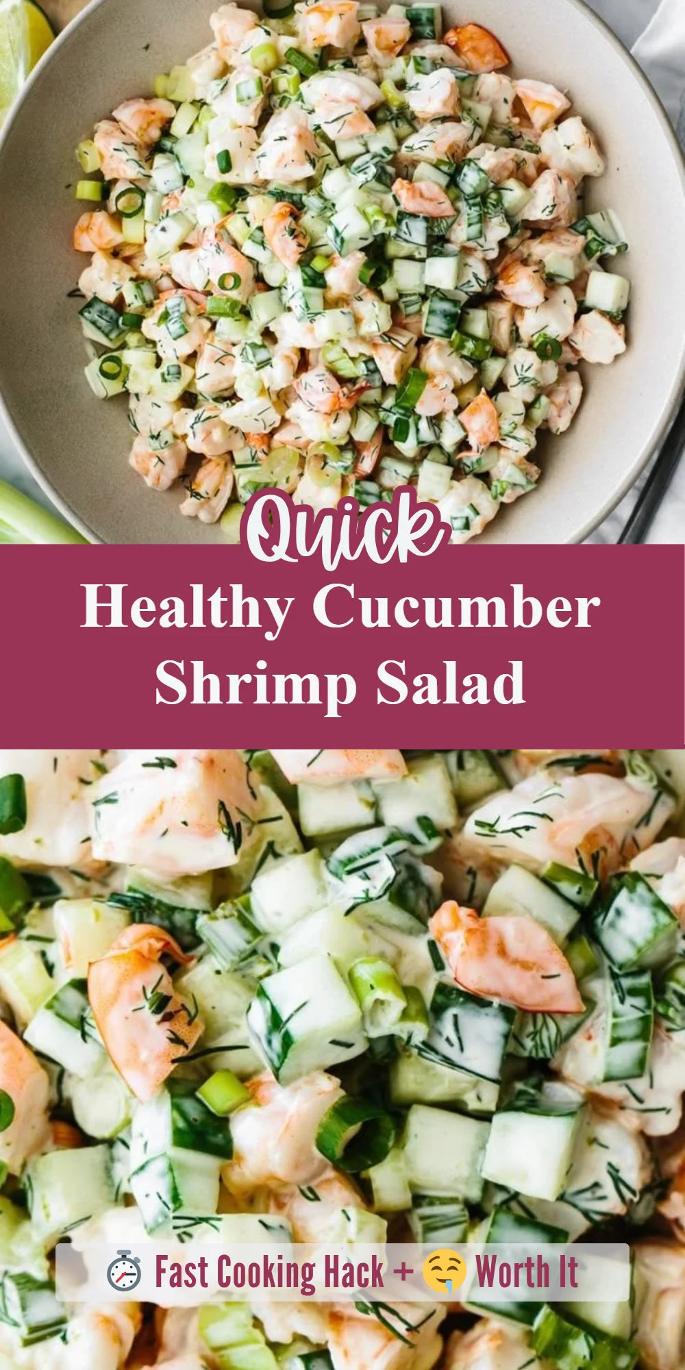 Healthy Cucumber Shrimp Salad