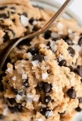 Healthy edible protein cookie dough ready to enjoy as a nutritious snack.
