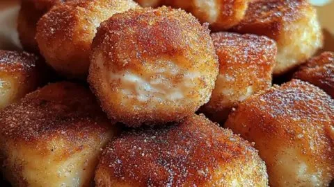 Delicious cinnamon sugar biscuit bites ready to enjoy as a sweet snack