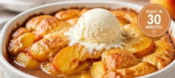 Delicious peach cobbler recipe inspired by Joanna Gaines