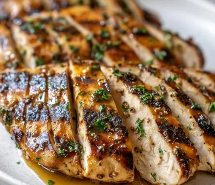 Delicious grilled chicken marinated for juicy flavor on the grill
