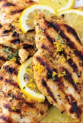 Delicious chicken marinated in a flavorful lemon marinade