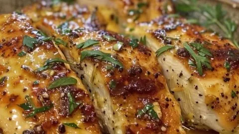 Juicy and tender melt in your mouth chicken breast dish served on a plate