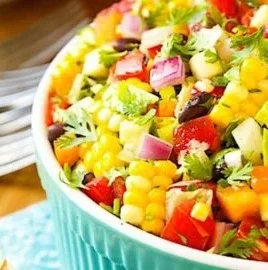 Vibrant Mexican Chopped Salad with fresh ingredients and bright colors