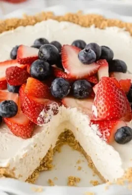 No bake cheesecake dessert with creamy filling and graham cracker crust